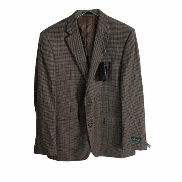 NWT Lauren Ralph Lauren Houndstooth Larson Sports Jacket Men Sz. 42R